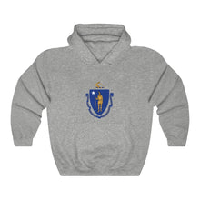 Load image into Gallery viewer, Massachusetts Coat of Arms Hoodie
