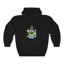 Load image into Gallery viewer, Maine Coat of Arms Hoodie
